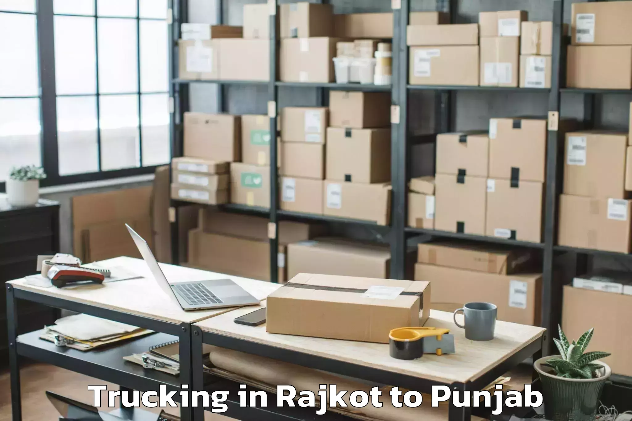 Rajkot to Mansa Trucking